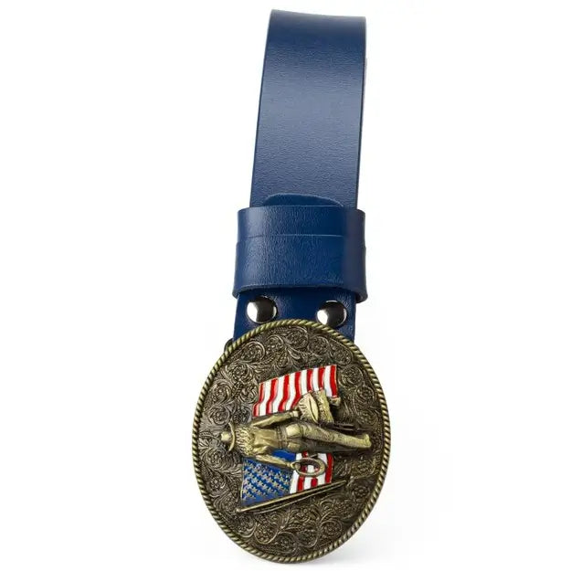 Blue Western Belt Western Cowboy