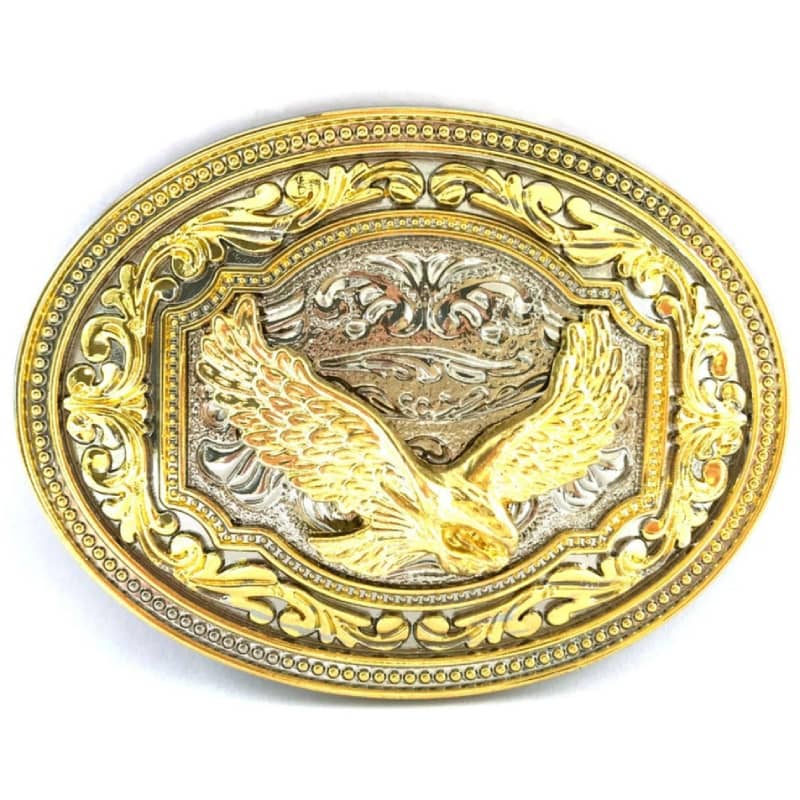 Gold Cowboy Belt Buckle Western Cowboy
