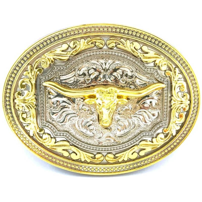 Gold Cowboy Belt Buckle