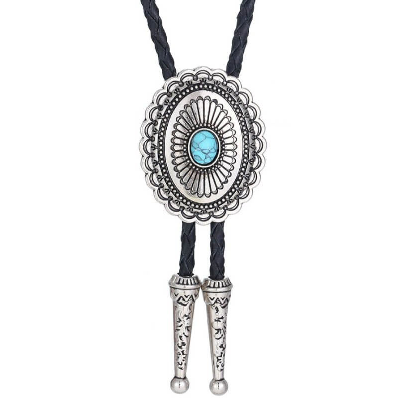 Cravatta Bolo Western Intrecciata In Pelle – Accessorio Unisex Per Uomo E Donna - copertina
