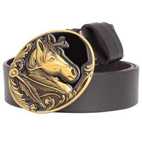 Cowhide Western Belt