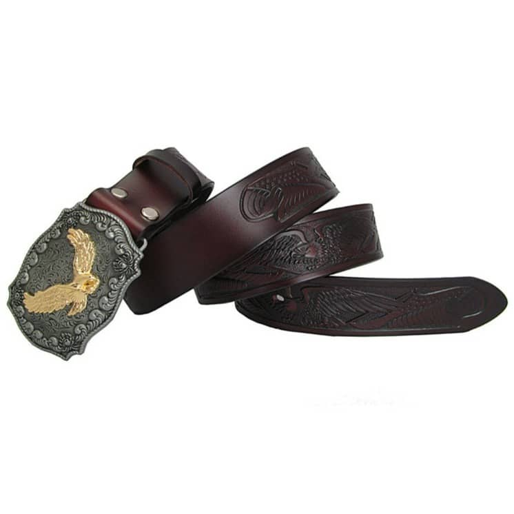 Engraved Western Belt Western Cowboy