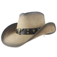 Leather Western Hat