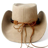 Leather Texas Cowboy Hat