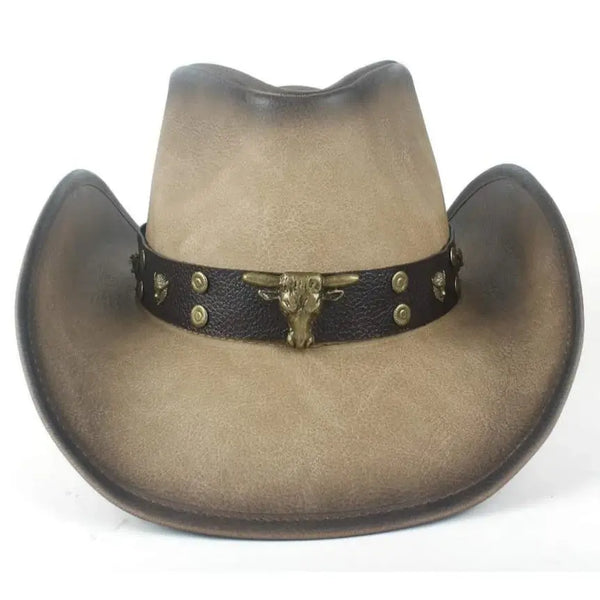 Leather Western Hat for Men