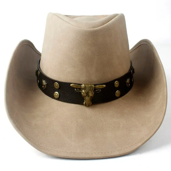 Classic Leather Cowboy Hat