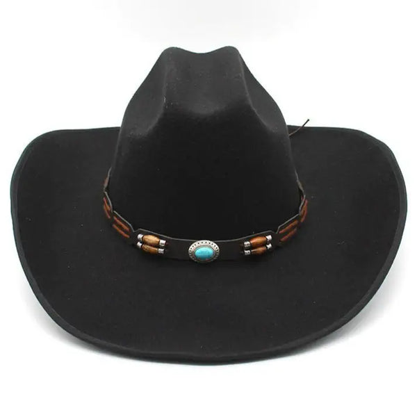 Black Western Style Cowboy Hat