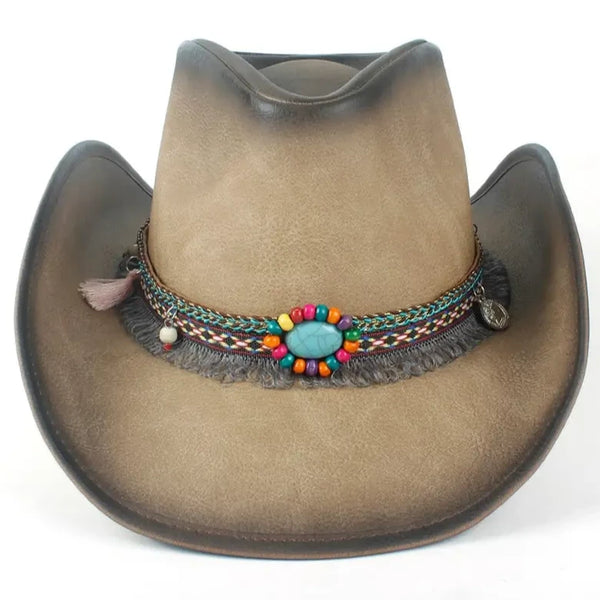 Vintage Native American Cowboy Hat
