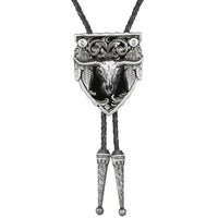 Bull Skull Bolo Tie