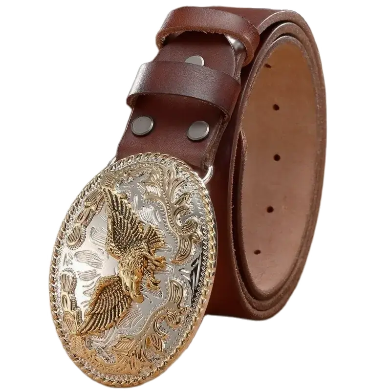Western Style Leather Belt Western Cowboy