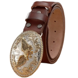 Brown Western Style Leather Belt