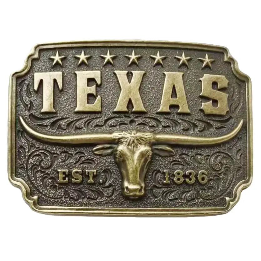 Longhorn Western Belt Buckle | Western Cowboy