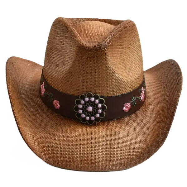 Cowboy Hat with Roses