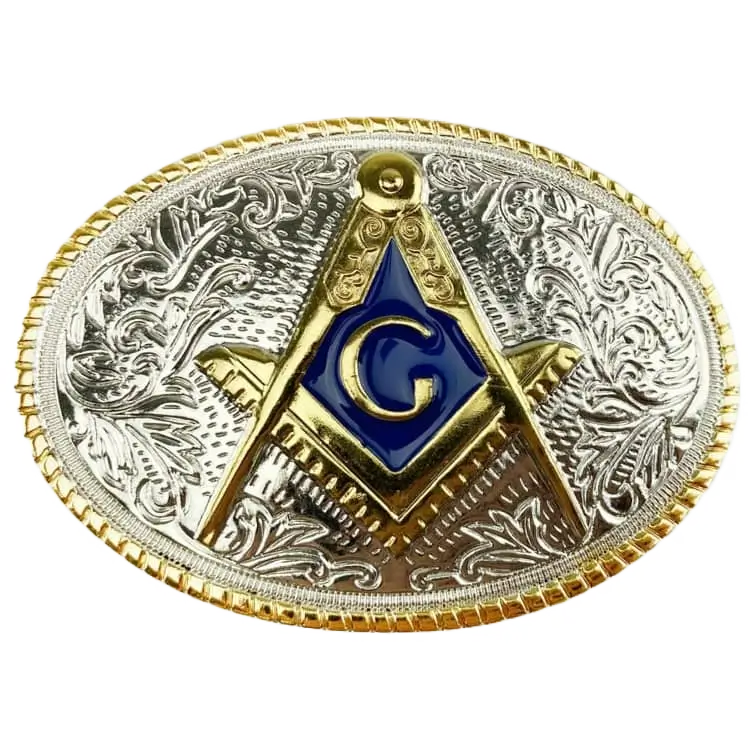 Freemason Belt Buckle | Western Cowboy