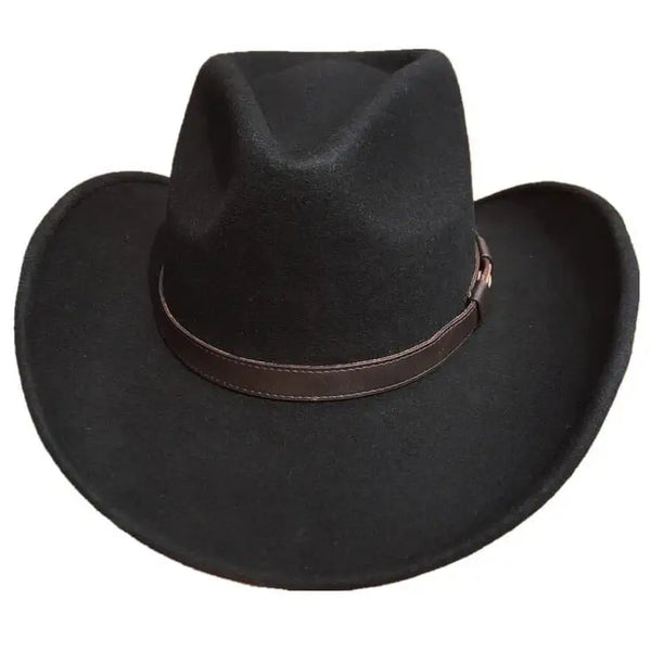 Black Bull Rider Cowboy Hat