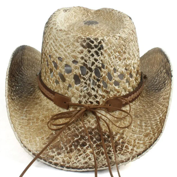 Retro Straw Cowboy Hat
