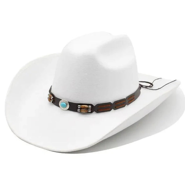 White Western Style Cowboy Hat