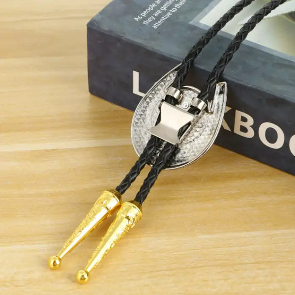 Praying Cowboy Bolo Tie with Clasp
