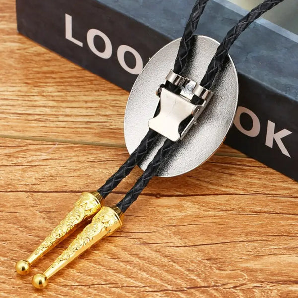 Gold Bolo Tie with Clasp