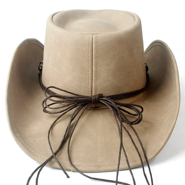 Genuine Leather Western Cowboy Hat