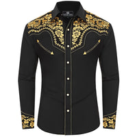 Black and Gold Western Shirt