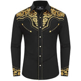 Black and Gold Western Shirt