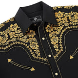 Black and Gold Western Shirt