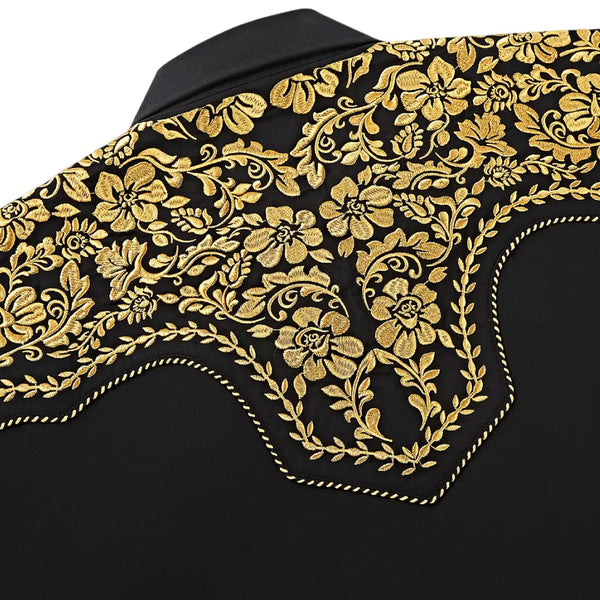 Black and Gold Western Shirt