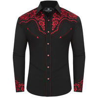 Black and Red Cowboy Shirt
