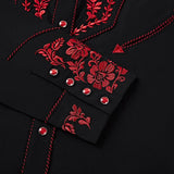 Black and Red Cowboy Shirt