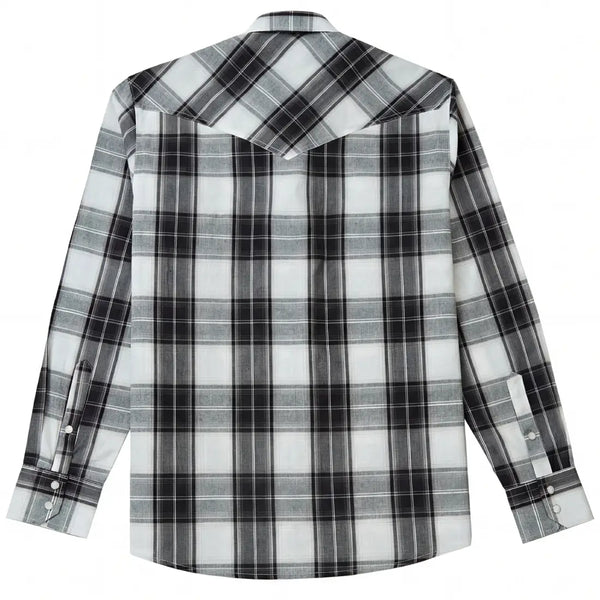 Black and White Western Plaid Shirt