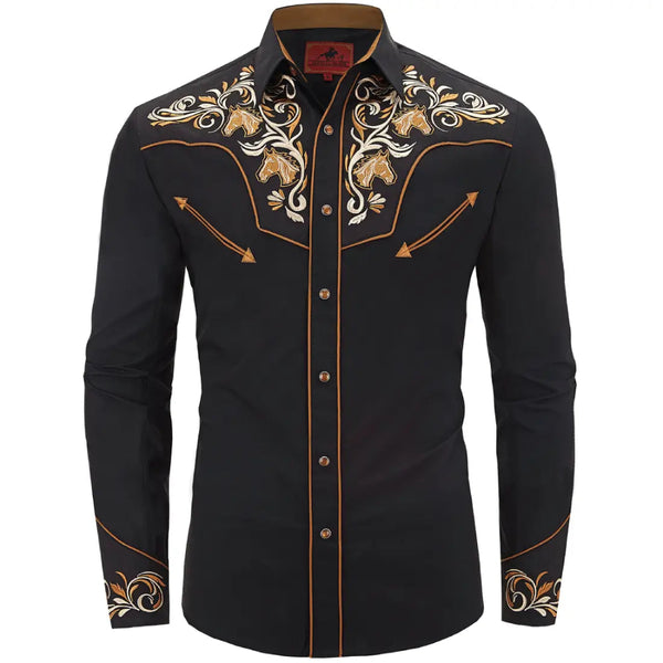 Black Country Western Shirt