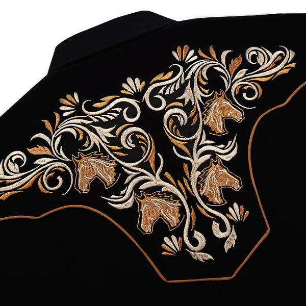 Black Country Western Shirt