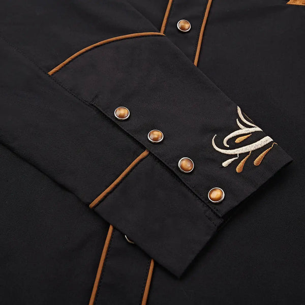 Black Country Western Shirt