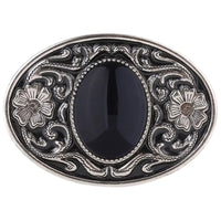 Black Cowboy Belt Buckle