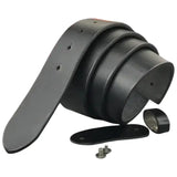 Black Leather Belt Without Buckle