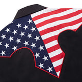 Black Patriotic Western Shirt