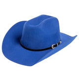 Blue Felt Cowboy Hat