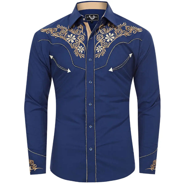 Blue Western Shirt