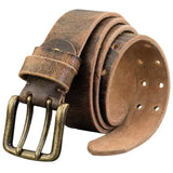 Brown Leather Cowboy Belt