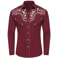 Burgundy Western Shirt