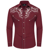 Burgundy Western Shirt