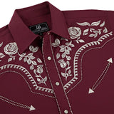 Burgundy Western Shirt