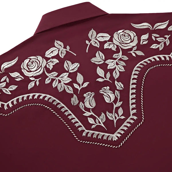 Burgundy Western Shirt