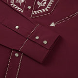 Burgundy Western Shirt