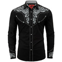Embroidered Western Shirt Cowboy Style