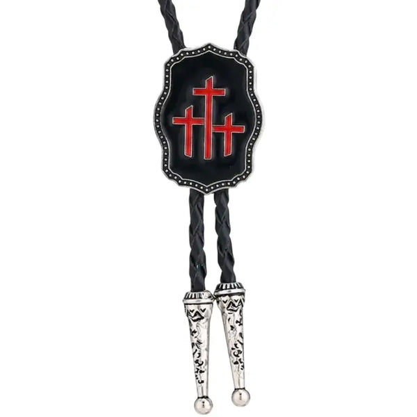 Black and Red Goth Bolo Tie