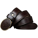 Indian Style Leather Cowboy Belt