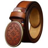 Indian Spirit Brown Cowboy Belt