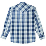 Long Sleeve Plaid Cowboy Shirt for Men